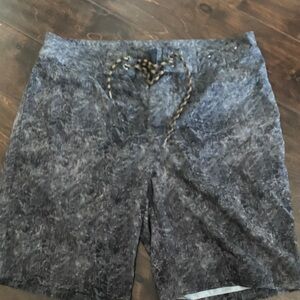 Arizona Jean Company Black and Gray Swim Board Shorts